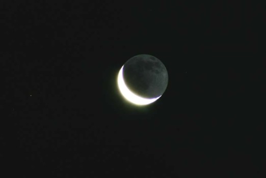 Earthshine on the Moon
