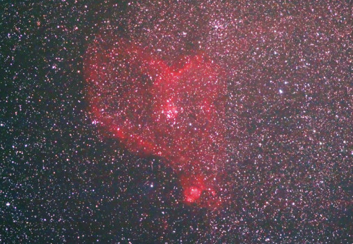 The Heart Nebula in Cassiopeia