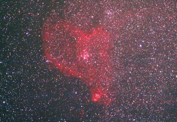 The Heart Nebula in Cassiopeia