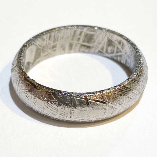 Muonionalusta Meteorite Ring from Sweden.