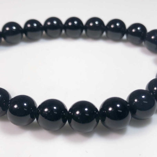 Sheen Obsidian Bead Bracelet 8mm