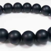 Matte Onyx Bead Bracelet 12mm