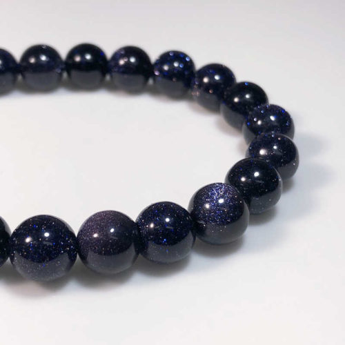 Geologic Gallery Blue Goldstone Bracelet