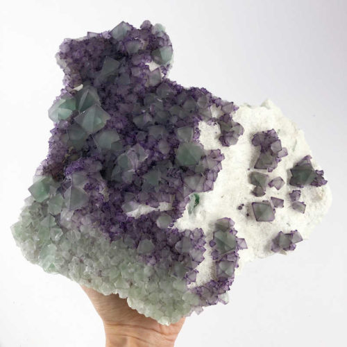 Geologic Gallery Fluorite Ocatahedron Cluster