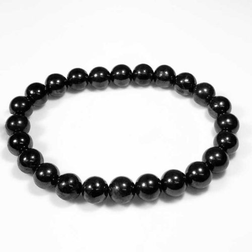 Shungite Bead Bracelet 8mm