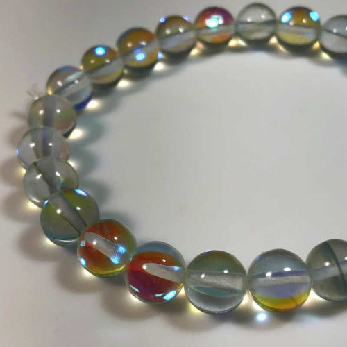 Geologic Gallery rainbow aura crystal bracelet