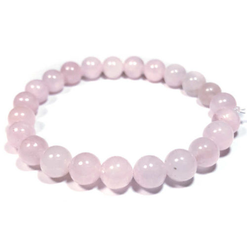 Rose Quartz Bead Bracelet 8mm