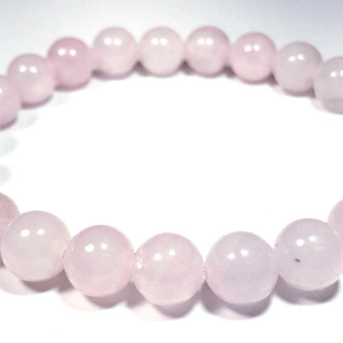 Rose Quartz Bead Bracelet 8mm