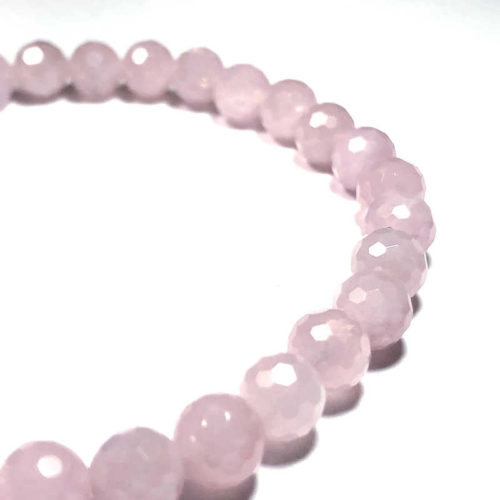 rose faceted 6mm