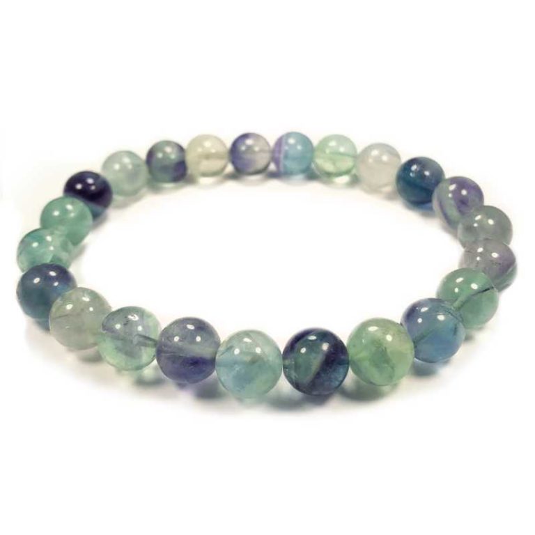 Fluorite Bead Bracelet 8mm - Gifts from the Earth | Geologic