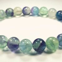 Fluorite Bead Bracelet 8mm