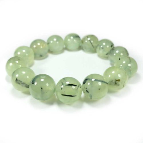 Prehnite Bead Bracelet 13.5mm