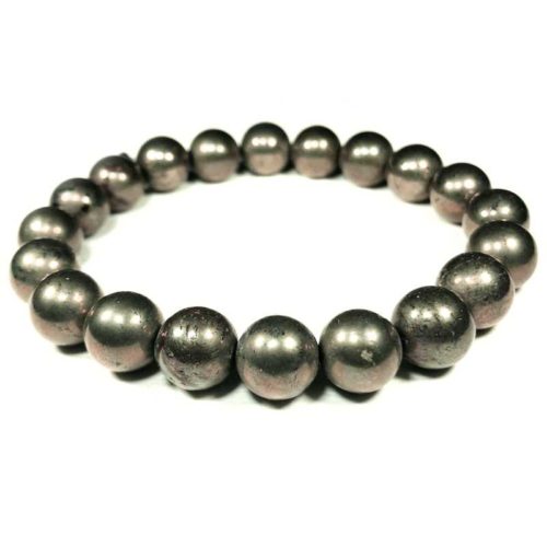 Pyrite Bead Bracelet 10mm