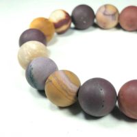 Mookaite (Matte) Bead Bracelet 10mm