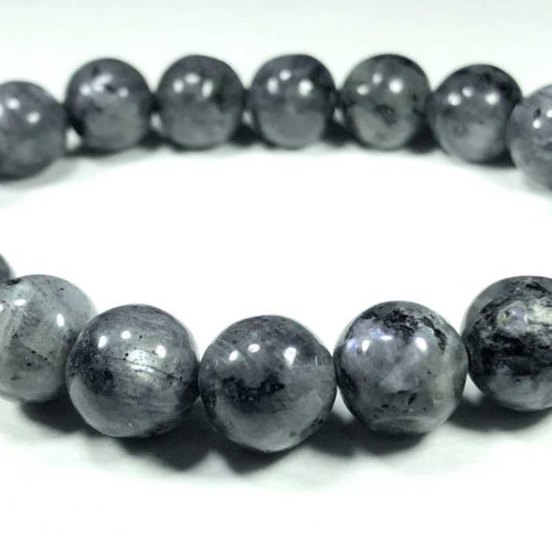 Labradorite (Black) Bead Bracelet 10mm