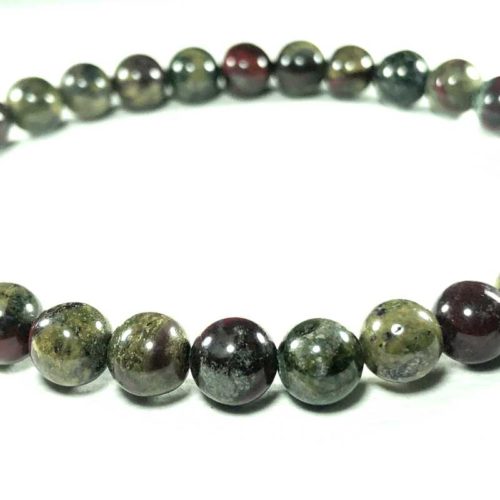 Dragon Blood Jasper Bead Bracelet 6.5mm