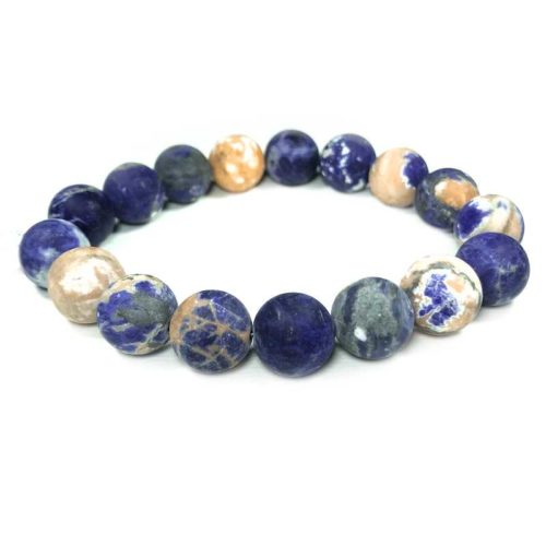 Sodalite Sunset (Matte) Bead Bracelet 12mm