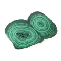 Polished Malachite Stalactite Slice - Image 3
