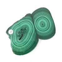 Polished Malachite Stalactite Slice - Image 2