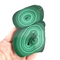 Polished Malachite Stalactite Slice
